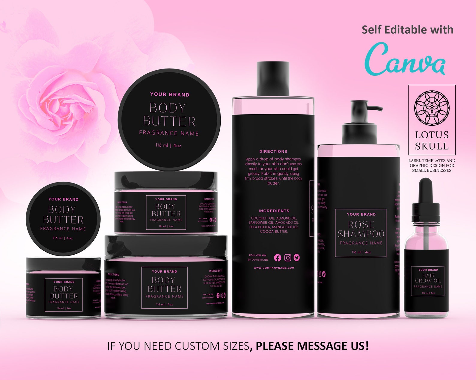 Cosmetic Label Templates