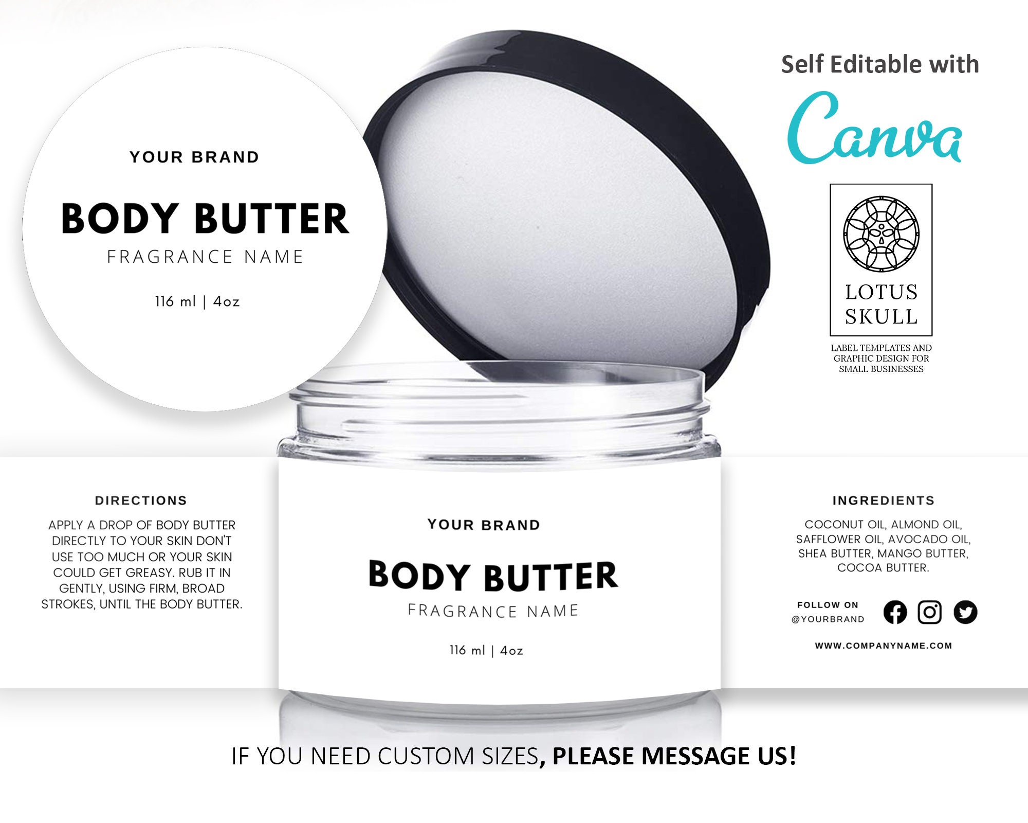 Homemade Body Butter Labels at Gladys Ribeiro blog