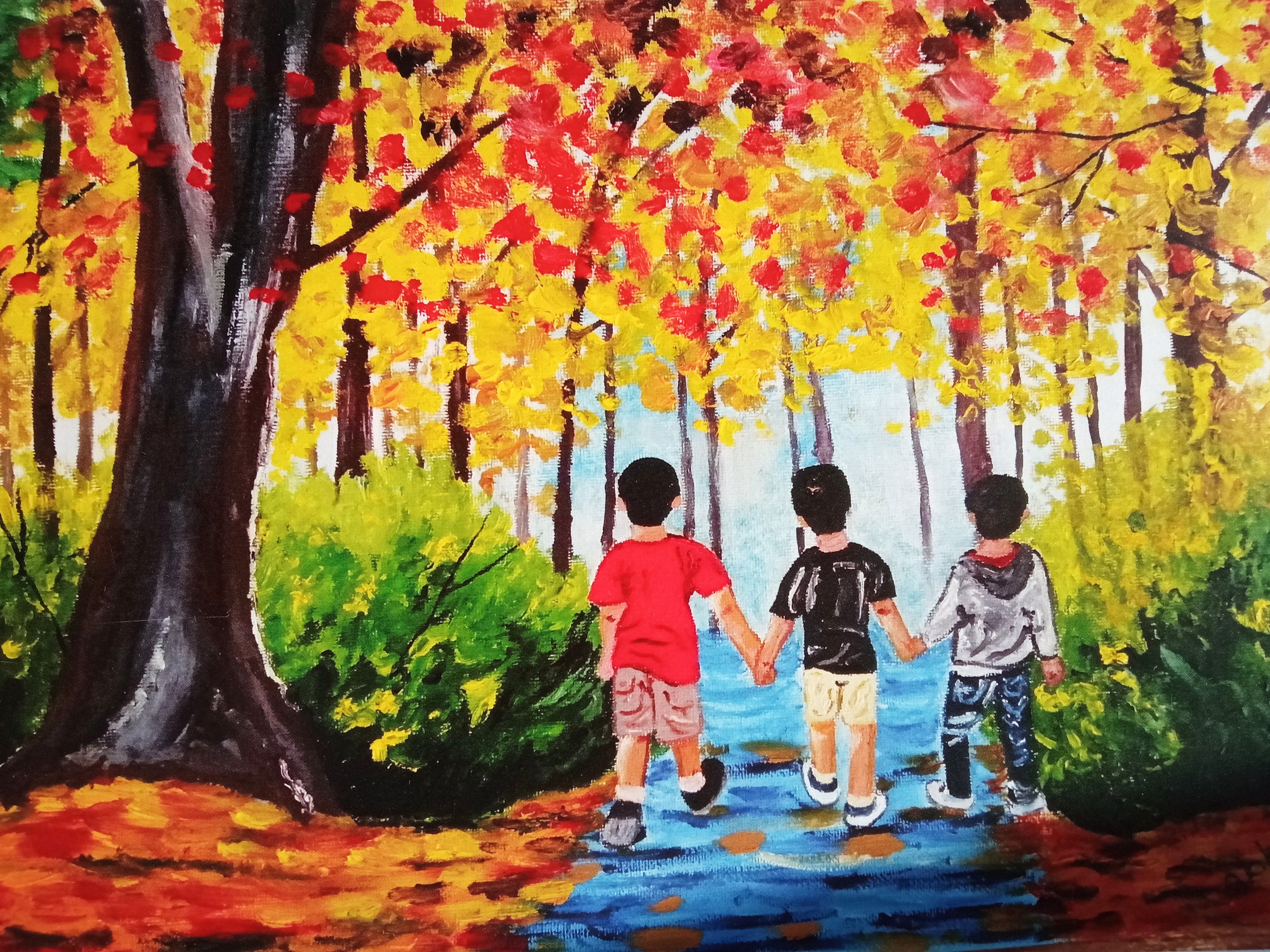 3 Best Friends Art Print Bestie Gift Friendship Sibling A3 Etsy Nederland