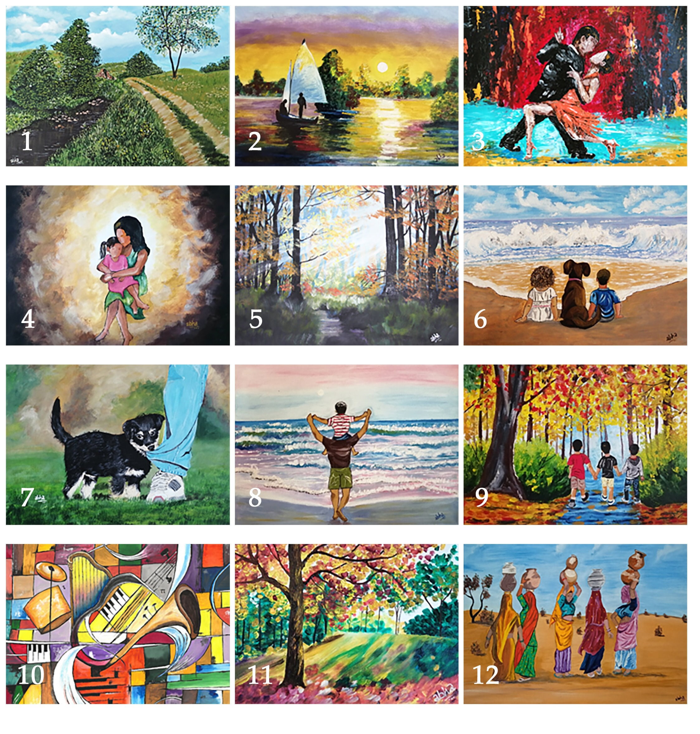 ACEO Artist Trading Card Size Prints of My Original Art, 21/2x31/2