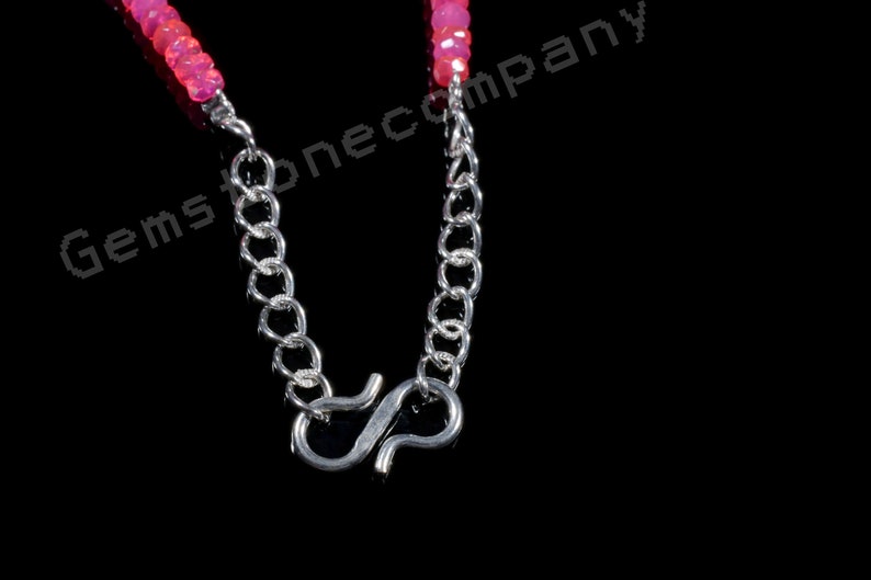 GC#2010 39 Cts Wholesale Color Opal Beads Natural Ethiopian Pink Opal Faceted Rondelle Beads 16 Inches Strand 3.5-5 MM