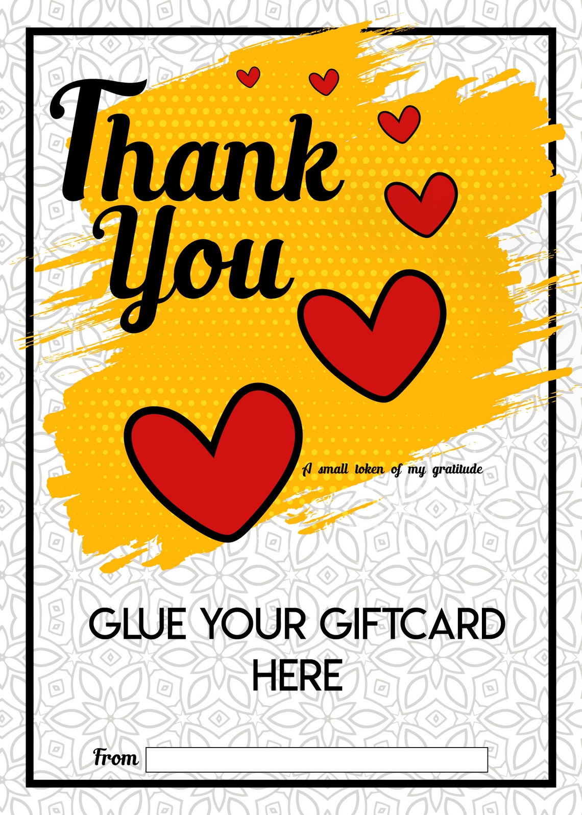 Printable Thank You Amazon Gift Card holder for all occasions | Etsy