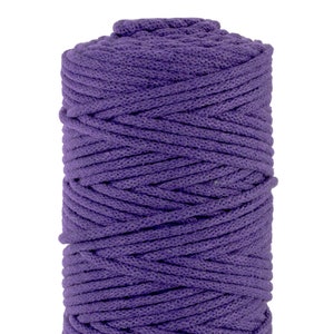 Cordino da 5 mm/100% cotone, cordino da 100 m per macramè, cordino per uncinetto, filati, cordino per corda, cordino per lavori artigianali, filato per uncinetto, corda per filato, filato per borse all&#39;uncinetto