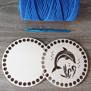 Basi In Legno Per Cesti - 7 Pezzi Per Uncinetto E Tessitura Fai Da Te - Foto 4