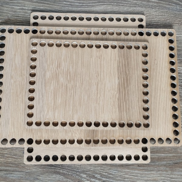 Wooden rectangle bottoms for Craft DIY, Wood base, Crochet basket base,, Wooden base, Crochet basket bottom, knitting bottom