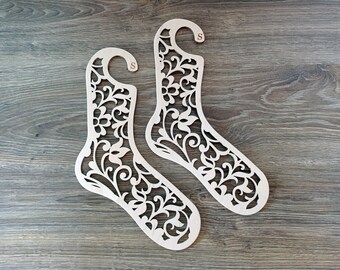 Personalized Wooden Sock Blockers: Knitting Tool Gift