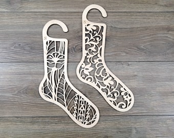Wooden Sock Blockers: Laser Cut Knitting Accessories