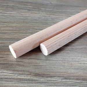 5 pieces Wooden Dowels for Macrame Wall Hanging 1/4 7/16 9/16 5/8 23/32 image 8