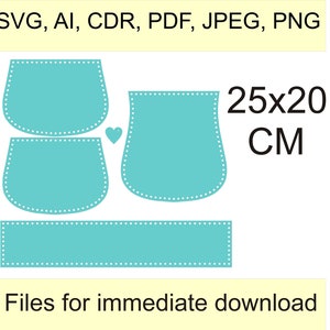 File svg, ai, cdr, pdf,jpeg, png for cutting out the base from FELT  for crochet bag