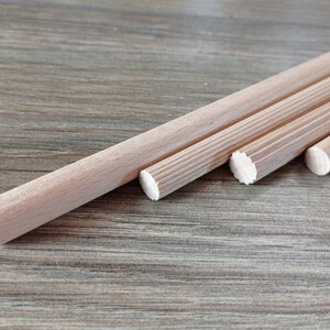 5 pieces Wooden Dowels for Macrame Wall Hanging 1/4 7/16 9/16 5/8 23/32 image 4