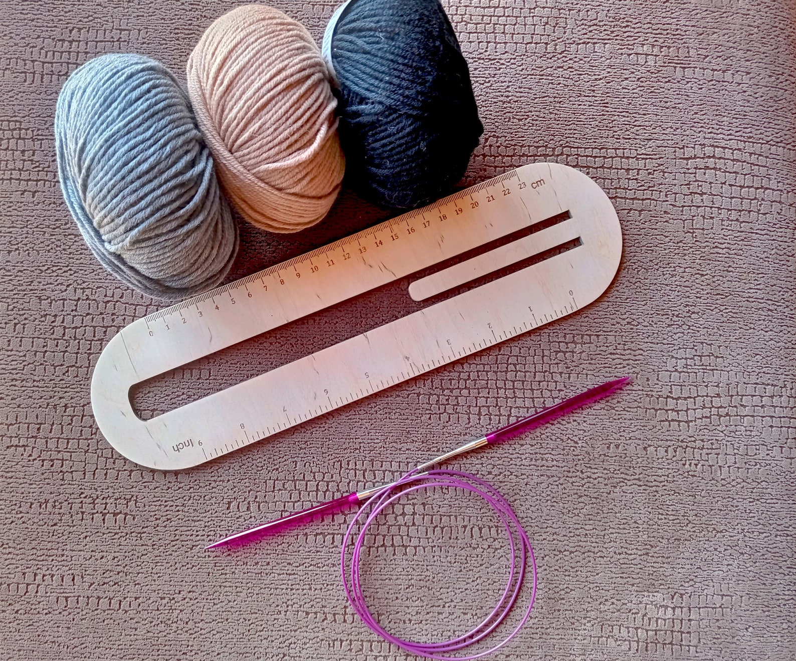 Wooden Jacquard Ruler Diagram Reading Aid Knitting Ruler - Etsy