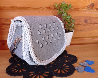 Make your own bag, Unique handbag, Kit to make felt bag, for Craft DIY, Felt base, Felt crochet bag base, felt bottom base