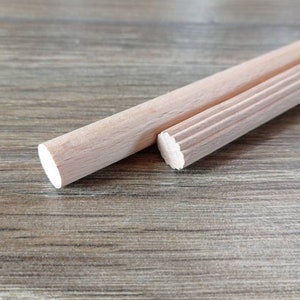 5 pieces Wooden Dowels for Macrame Wall Hanging 1/4 7/16 9/16 5/8 23/32 image 10