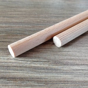 5 pieces Wooden Dowels for Macrame Wall Hanging 1/4 7/16 9/16 5/8 23/32 image 7
