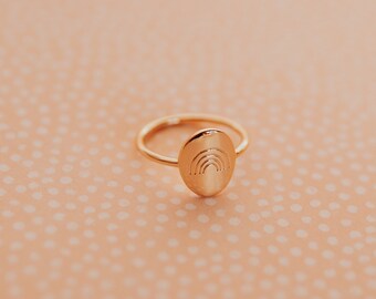 Rainbow Ring 18k Gold Plated, Spring Ring, Summer Ring, Gold Ring, Cute Ring, Rainbow