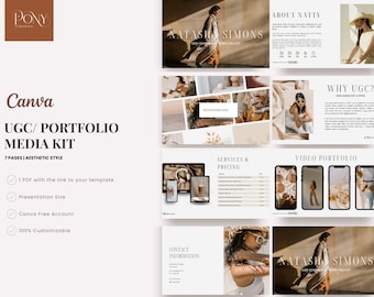 UGC Media Kit für Leinwand | UGC-Portfolio | UGC-Business | ugc ästhetik