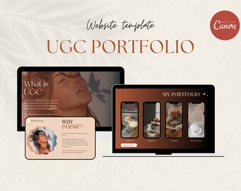 Benutzerdefinierte kreative UGC Portfolio-Vorlage | UGC Media Kit, Mediakit für die Erstellung von Inhalten, UGC Canva Website | Portfolio für nutzergenerierte Inhalte