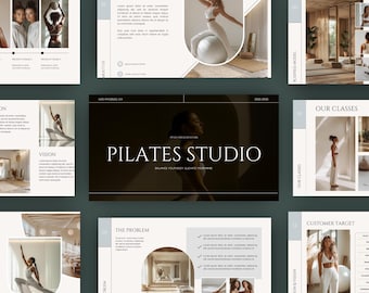 Plant die Präsentation von Canva Pilates Studio für Yoga und Pilates