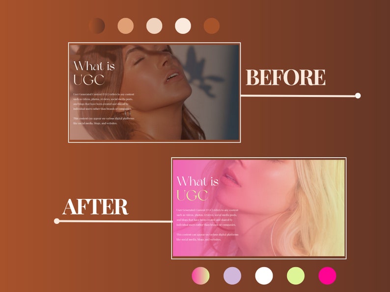 Custom Creative UGC Portfolio Template UGC Media Kit, Content