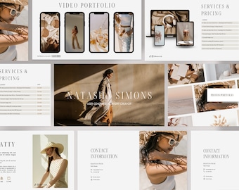 UGC Mediakit für Canva | UGC-Portfolio | UGC Geschäft | Social Media Kit | Preisliste