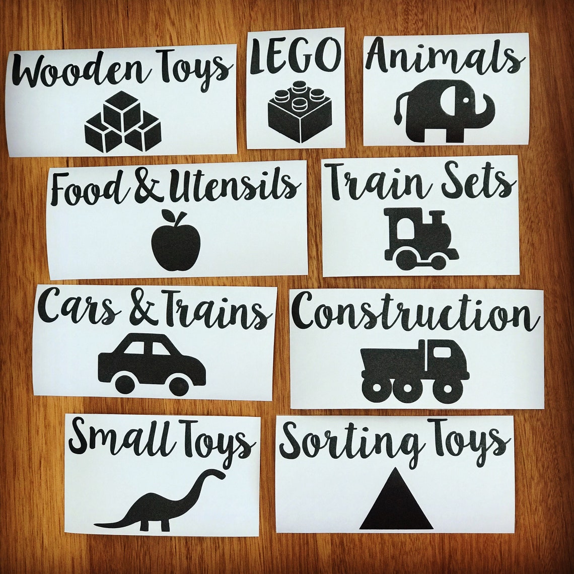 Pack 10 Personalised Toy Box Labels Etsy Australia