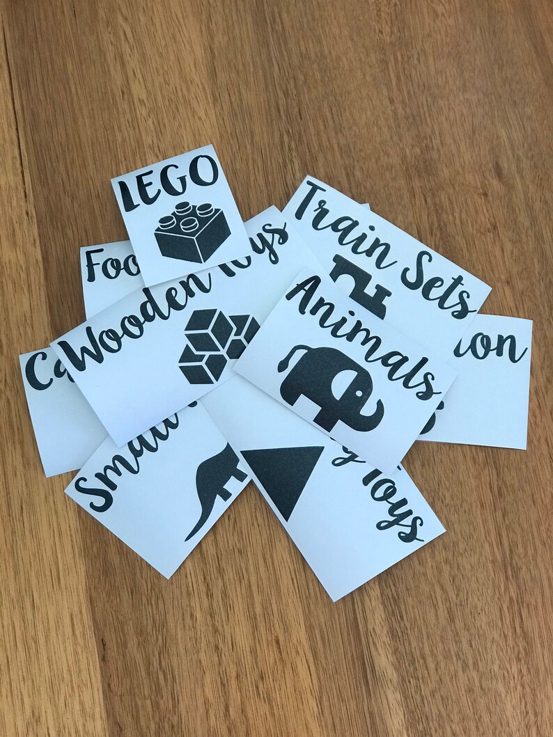 Pack 10 Personalised Toy Box Labels Etsy Australia