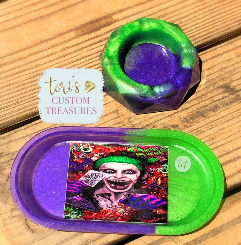 Joker Rolling Tray / Rolling Trays / Tray Sets / Marvel Tray / Etsy