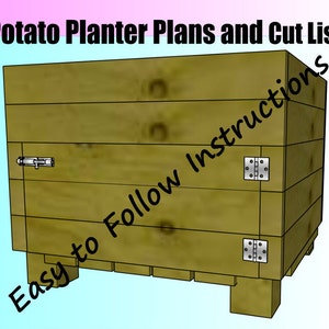 Il piano e la lista di taglio della fioriera per patate con letto rialzato Easy Harvest funzionano alla grande come orto con letto rialzato o piccolo contenitore per compost