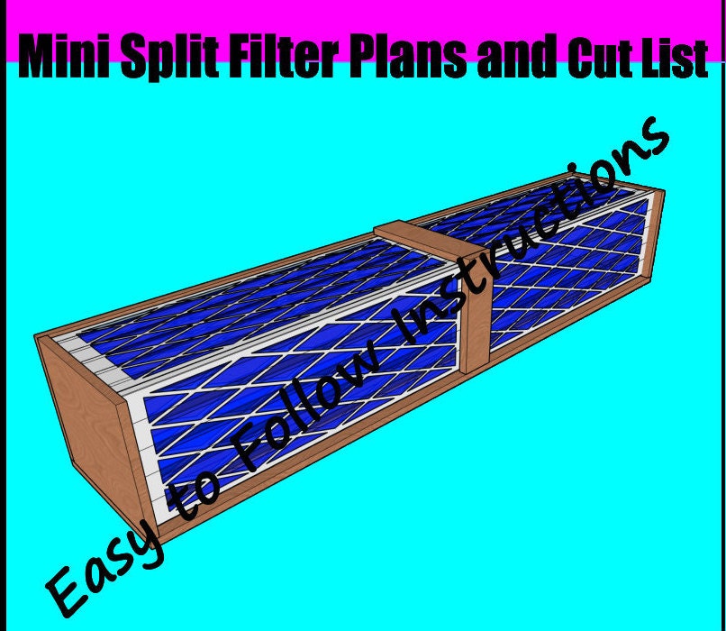 Mini Split HVAC Filter Box Assembly Shop Air Filtration Shed Air