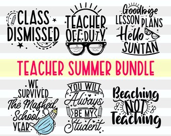 Download Teacher Summer Svg Etsy