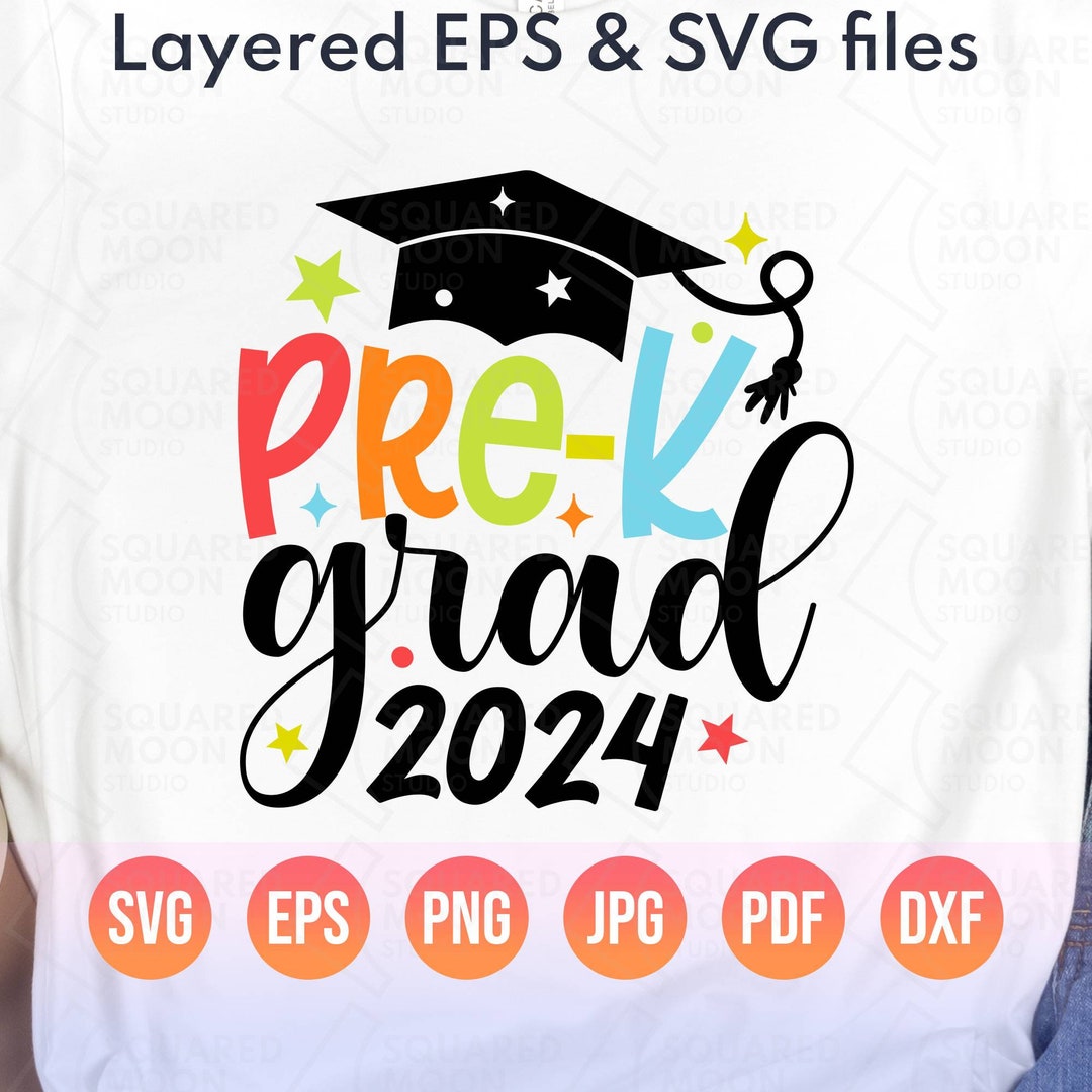 Pre K Graduation Svg Prek Grad 2024 Svg 2024 Graduate Gift for Kids