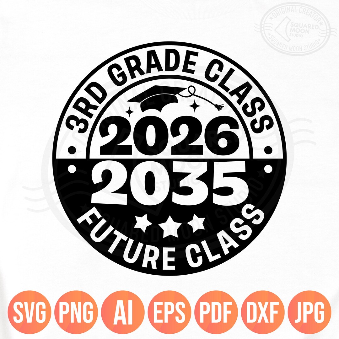 Future Class of 2035 Svg Png, 1st Day of Third Grade, Last Day of 3rd ...