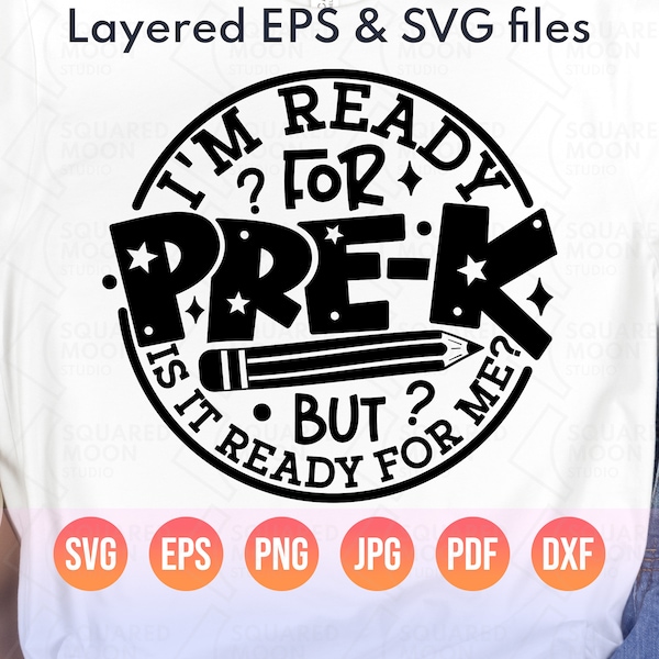 Im Ready for Pre K but is It Ready for Me Svg - Etsy
