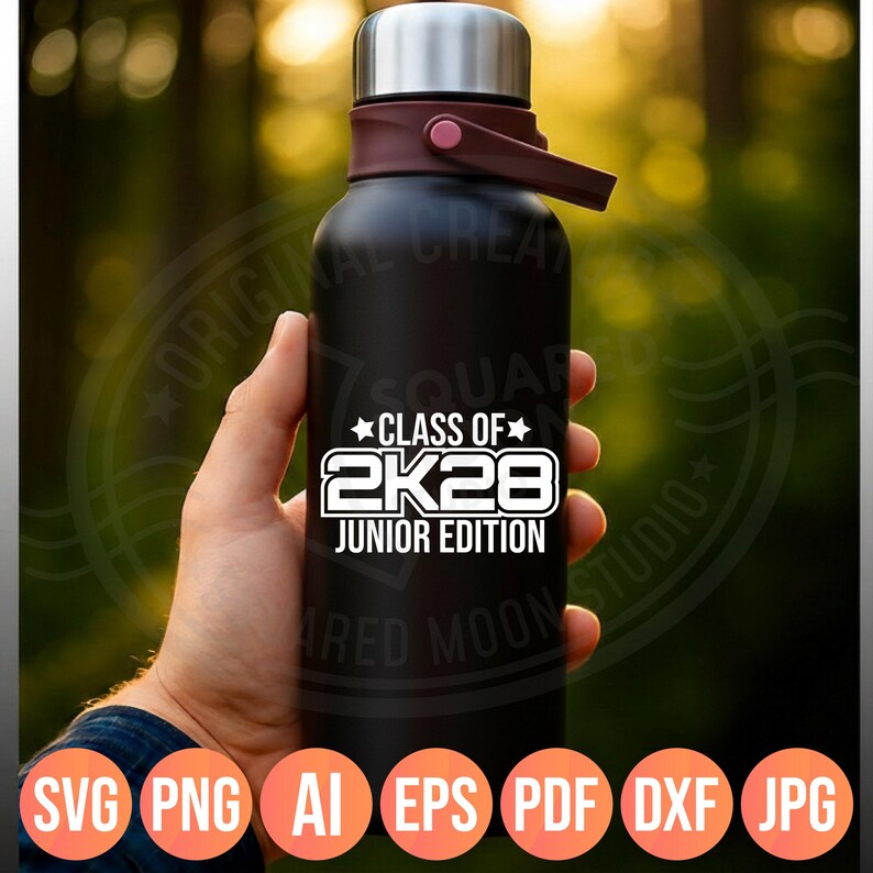Class of 2028 SVG PNG: 2k28 Junior Edition Design (Instant Digital Download) image 11