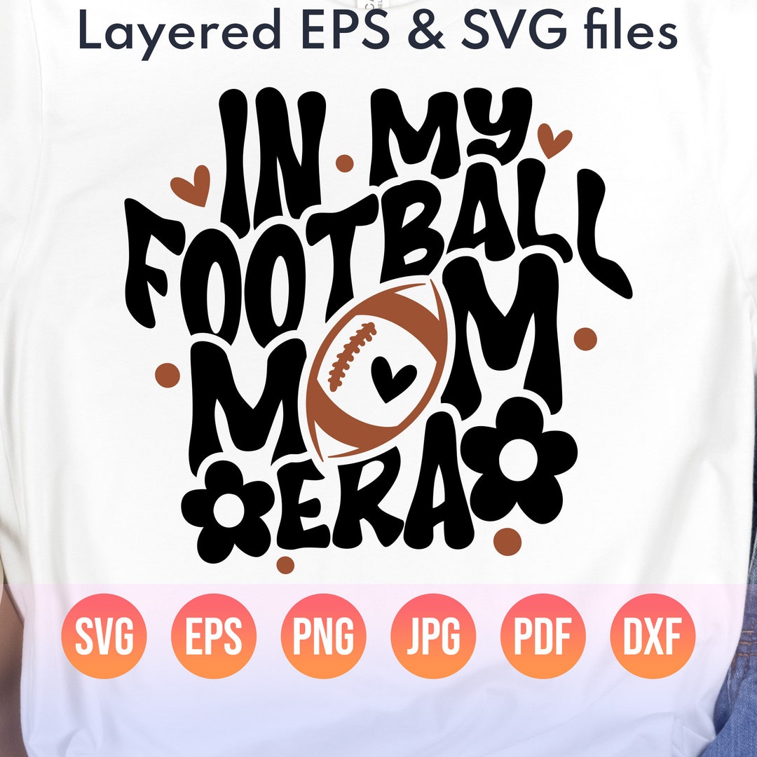 Football Mom Svg in My Football Mom Era Svg Png Groovy - Etsy