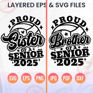 Hermana mayor de voleibol (Svg, Png), Hermana orgullosa de un estudiante de último año de 2025 (Svg), Regalo para hermano menor de voleibol, Clase de 2025 (Svg), Archivos en capas