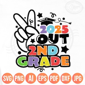 2年生SVG、2年生卒業PNG、2025年最終学日子供への卒業記念品、デジタル昇華シルエットクリカットファイル