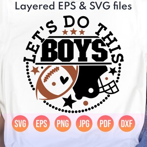 Football Mom Svg Png Let's Do This Boys Svg Png Fall Football Mama of ...