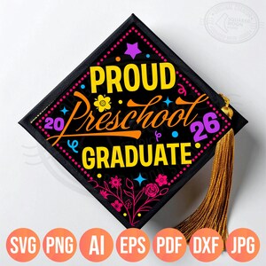 Preschool Graduation Svg Png Bundle (38 designs), 2026 Graduate Designs afbeelding 9