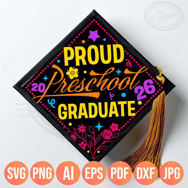 Preschool Graduation Svg Png Bundle (38 designs), 2026 Graduate Designs afbeelding 9
