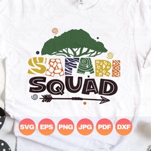 Safari Squad Svg| Wild Life Png| Wild Animal Lovers Gift| African Safari 2022 Trip| Travel Vacation Png| Digital Silhouette & Cricut Files