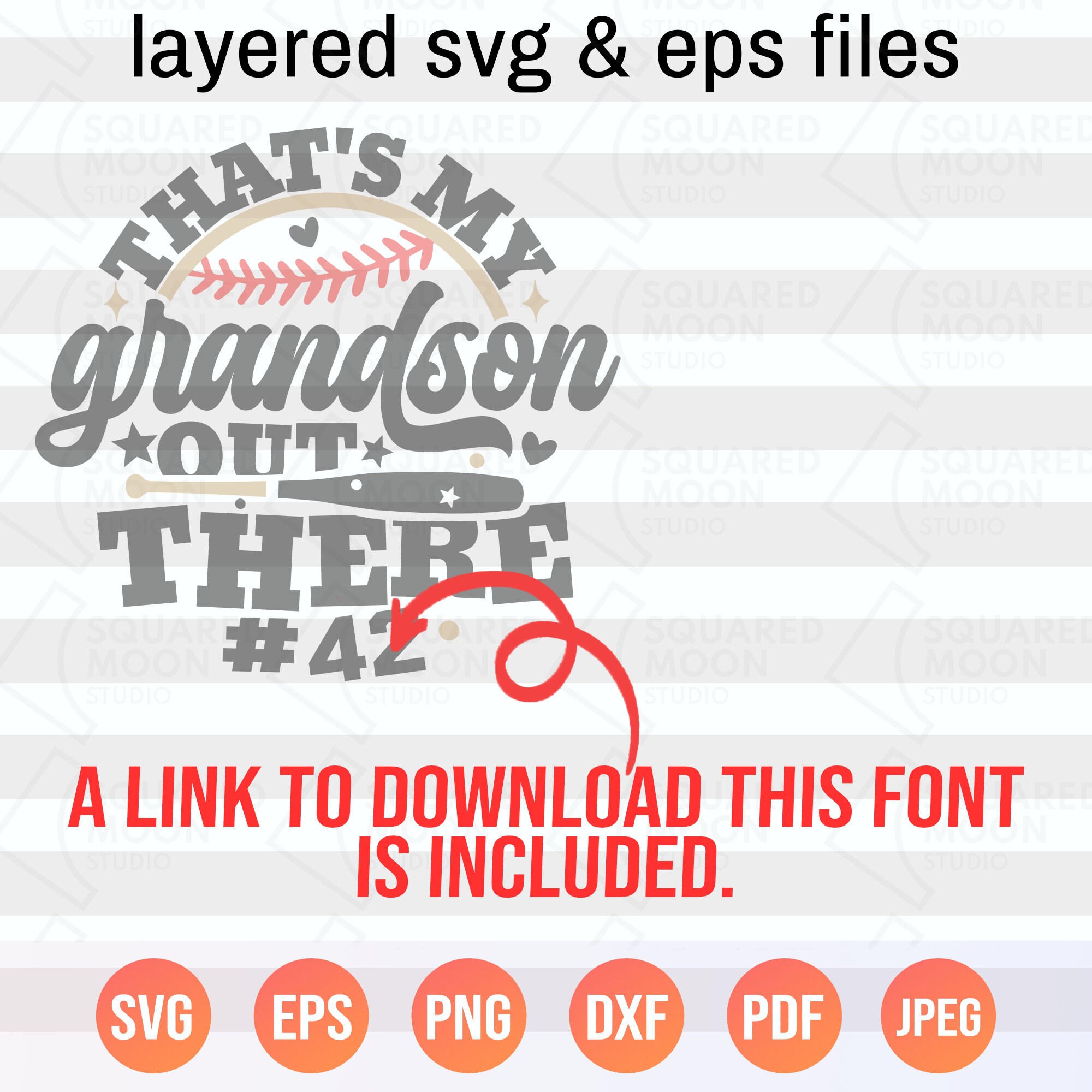 Baseball Grandma Svg That's My Grandson Out There Svg - Etsy