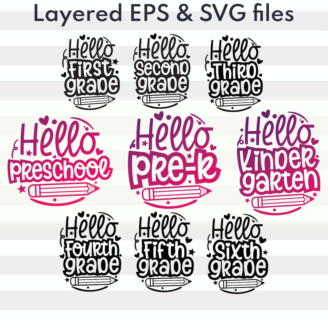 Back to School Svg| First Day of School Svg| Teacher Svg Shirt| Hello ...