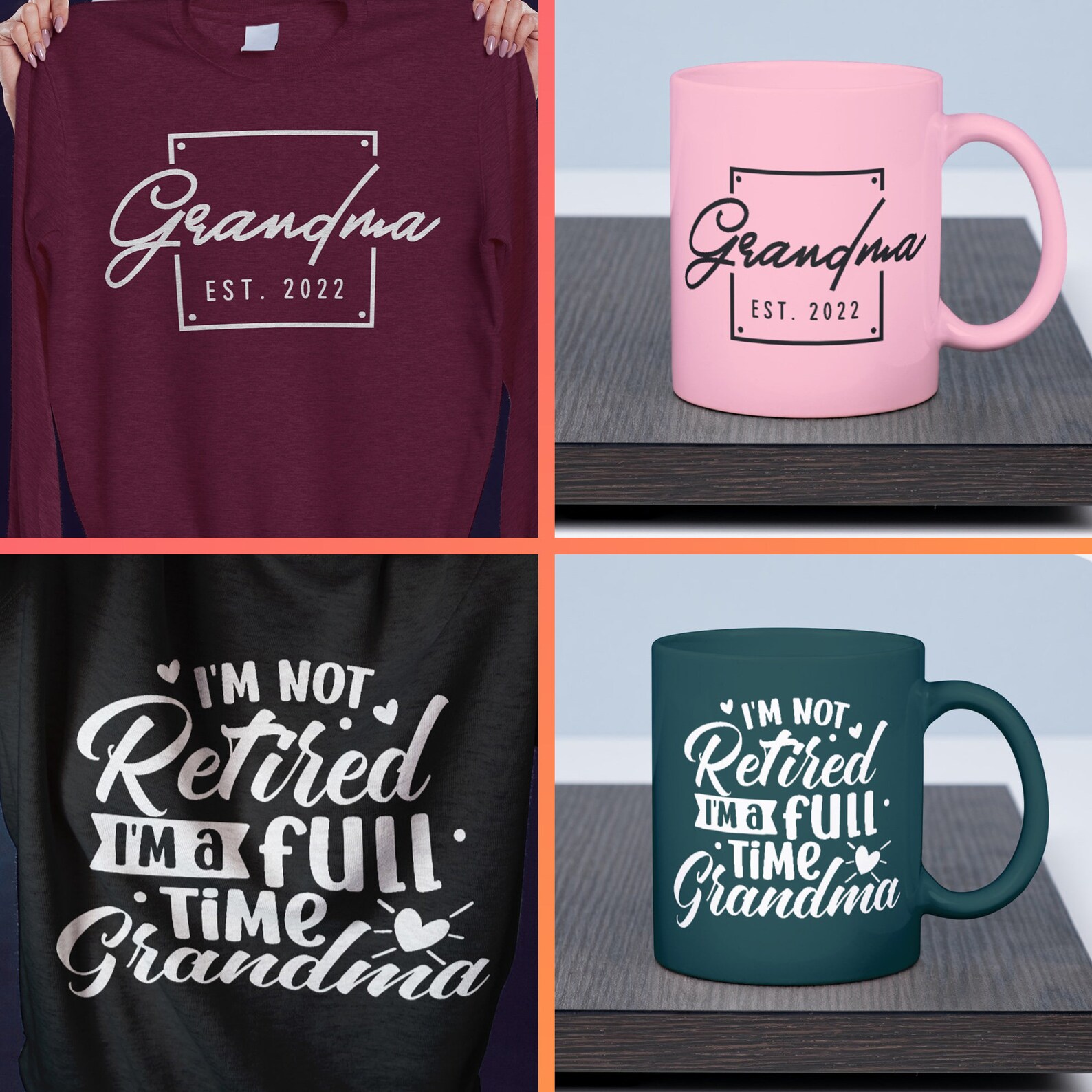 Grandma Svg Bundle Funny Grandma Png Grandma Quotes Svg | Etsy