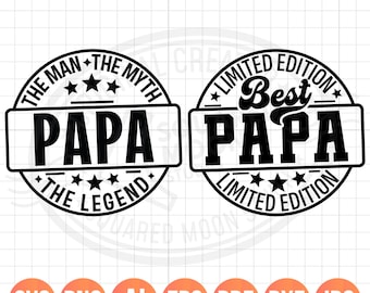 Regalo per papà, Il miglior papà Edizione limitata Svg Png, L'uomo Il mito La leggenda