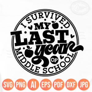 Enseignant à la retraite 2025 Png Svg, j'ai survécu à mon dernier jour de collège, cadeau de retraite d'enseignant, fichiers numériques
