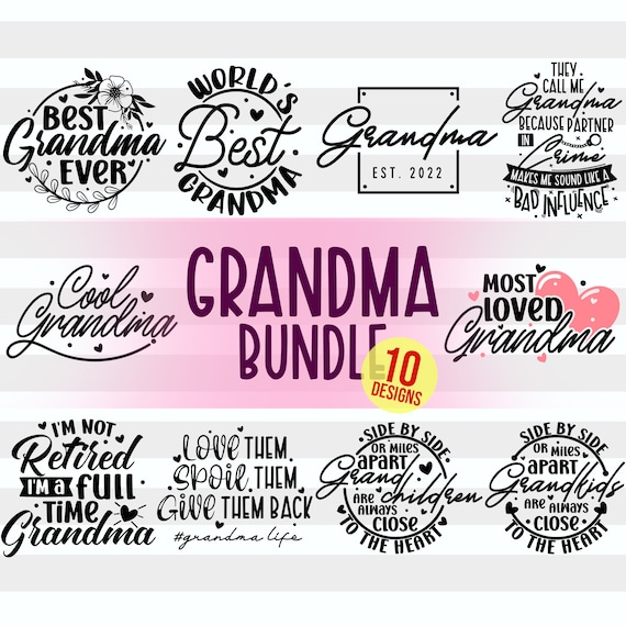 Grandma Svg Bundle Funny Grandma Png Grandma Quotes Svg | Etsy