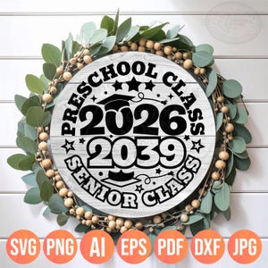 Preschool Graduation Svg Png Bundle (38 designs), 2026 Graduate Designs afbeelding 3
