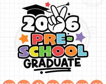 Preschool Graduation Svg Png, 2026 Graduation Gifts for Kids