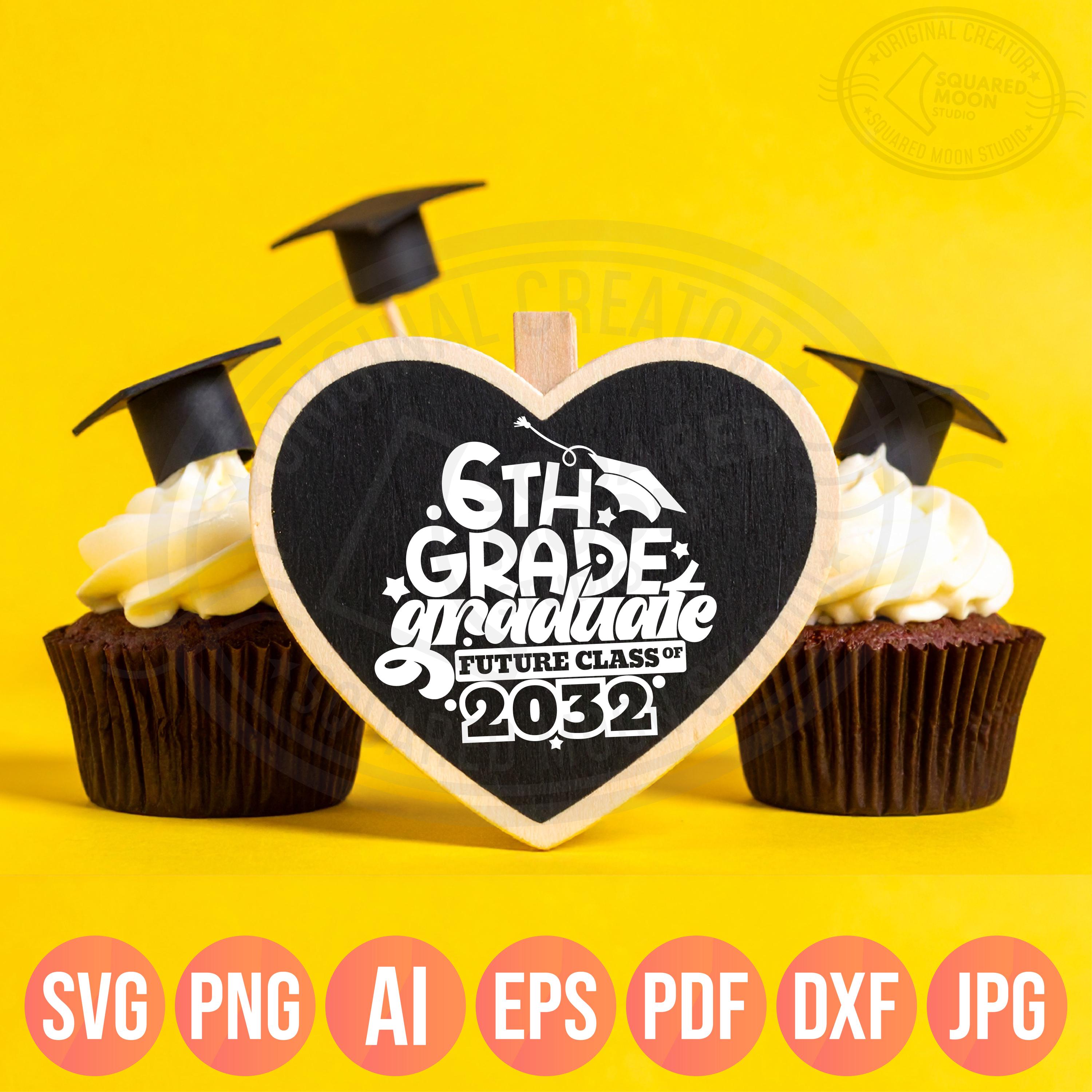 6th Grade 2026 SVG PNG: Back to School & Graduation Design (digital ...